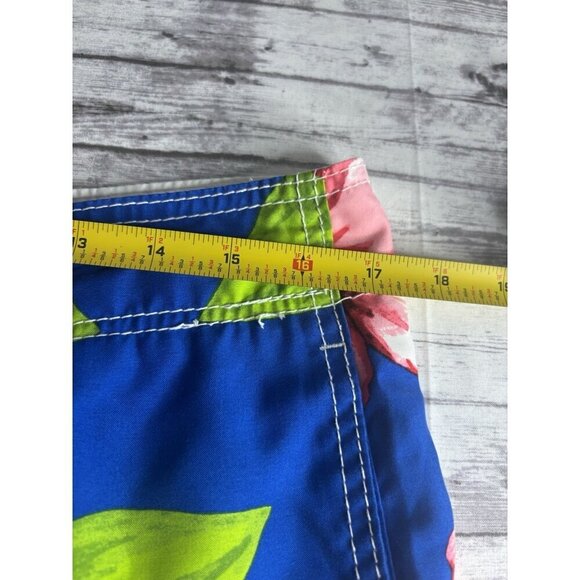 Abercrombie & Fitch Hibiscus Floral Print Mens Board Shorts Size Med Tropical - Picture 8 of 10